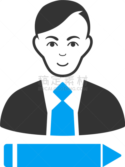档案管理员,平坦的,计算机图标,男孩,人,白色背景,男商人,男人,符号,办公室职员