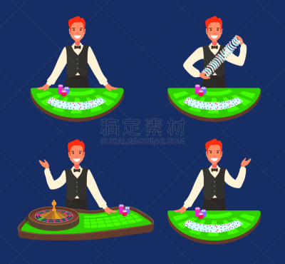 赌场,21点,轮盘赌,桌子,前面,风险,专业人员,休闲游戏,仅男人