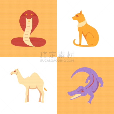 动物,埃及,灵性,扁平化设计,计算机图标,传统,国内著名景点,野生动物,蛇,哺乳纲