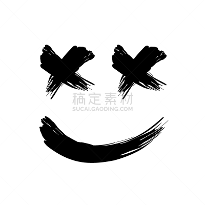画笔,摇滚乐,矢量,形状,人的脸部,黑色,抽象,微笑,设计,复古