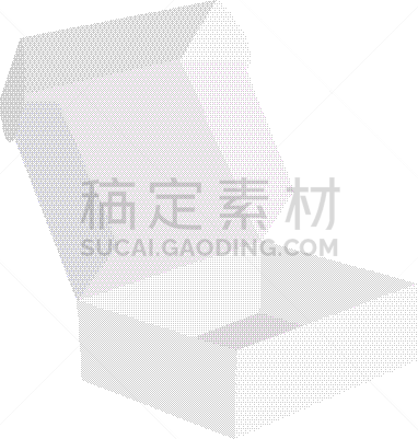 盒子,空白的,开着的,关闭的,商务,粉饼,纸盒,模板,写实,包装
