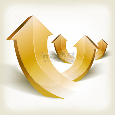 黄金,抽象,箭头符号,信息图表,商务,图表,图像,上升,收集