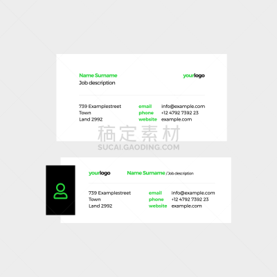 商务,电子邮件,绿色,黑色,暗色,信函,信封,模板,移动式,品牌名称