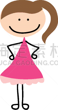 可爱的,性格,女孩,肖像,图像,女人,自然美,小的,画画,爱