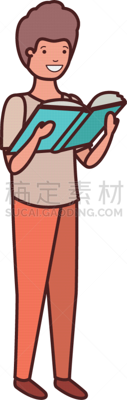 男孩,书,学生,手,世界读书日,书店,儿童,童年,草图,读书