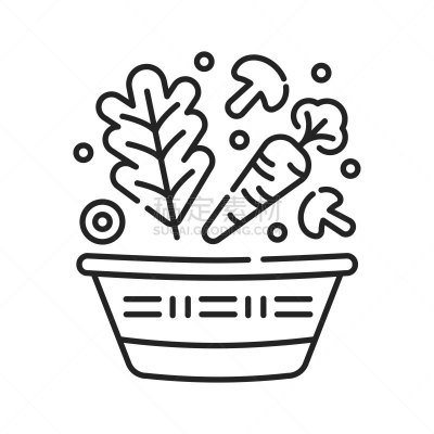 蔬菜,概念,农业,移动应用程序,健康食物,篮子,线条,素食,计算机图标,格子烤肉