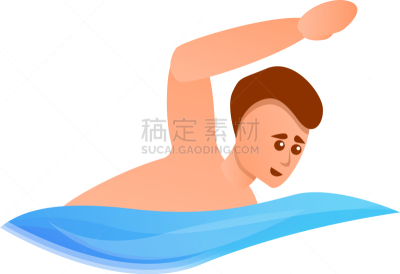 男人,时尚,计算机图标,卡通,专业人员,人,夏天,几何形状,白色,游泳