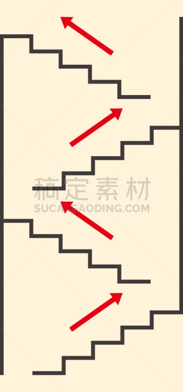 台阶楼梯,矢量,图像,标志,分离着色