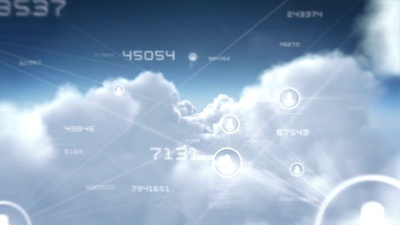 通过网络连接穿越云。可循环。