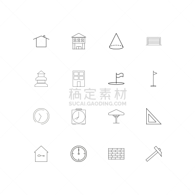 直的,建筑业,计算机图标,建筑体,极简构图,房屋,图书馆,三角板,矢量