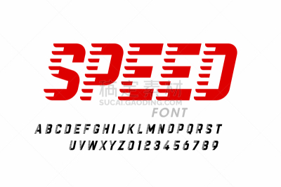 字母,迅速,现代,字体,时尚,活力,几何形状,运动,字母表次序,行动