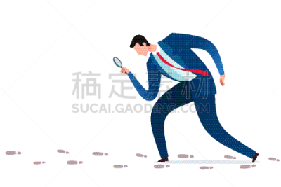 侦探,男商人,职业,商务,好奇心,股票交易员,想法,搜寻,研究