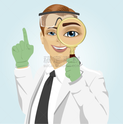 放大镜,青年人,成年的,职业,急救员,专业人员,人,男人,白色