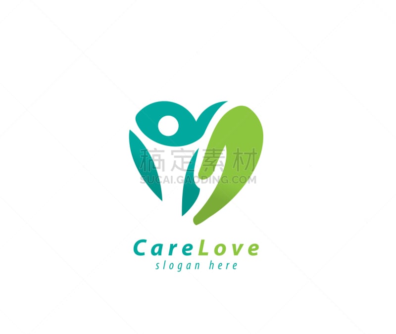 care love design people logo