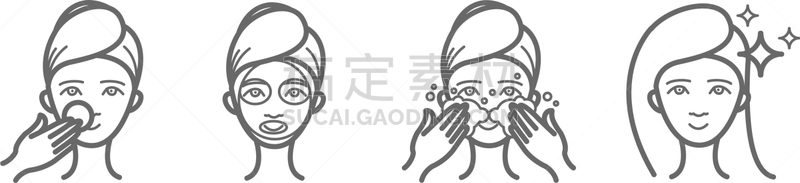 面具,国际著名景点,化妆用品,分离着色,润肤露,面罩,精神振作,布置,美容
