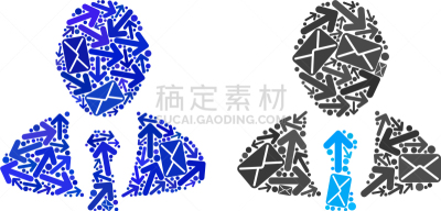 经理,邮件,抽象拼贴画,计算机图标,顾客,男商人,办公室职员,档案管理员,行政人员,递送
