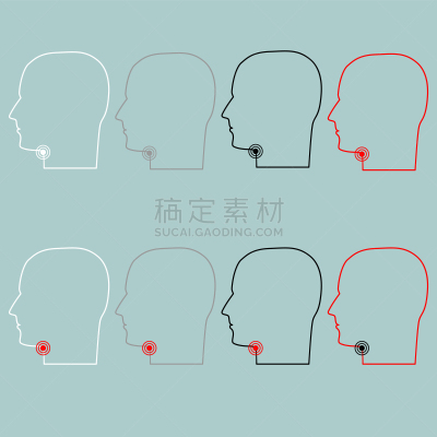 喉咙痛,计算机图标,人的头部,健康保健,人,男人,喉咙,女人,矢量,生病