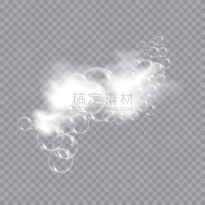 肥皂泡,浴盆,透明,香波,矢量,背景,绘画插图,泡泡