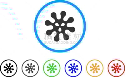 圆形,计算机图标,生物学,红色,不卫生的,符号,丑陋,图像,生病