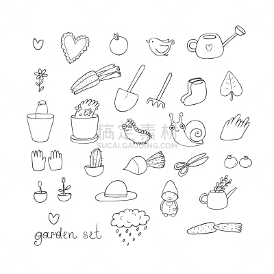 锅,植物群,园艺器具,家庭花园,可爱的,花园矮人雕像,环境,大桶,云,布置