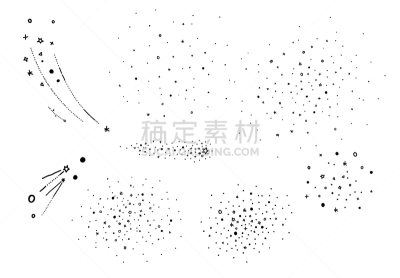 星星,拥挤的,天气,白色,夜晚,太空,云,绘制,落下