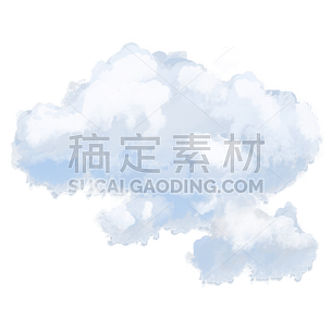 云朵样式装饰贴纸