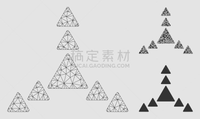 三角形,铁丝网,方向,计算机网络,模型,几何形状,多样,图像,中心,联系
