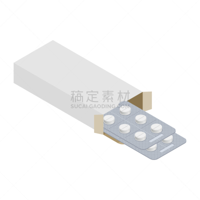 轻蔑的,药丸,模板,纸,盒子,药盒,长方形,迷幻色,白色,包装