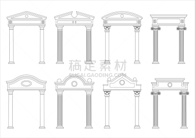 简单,拱门,白色,外立面,图像,巴洛克风格,文艺复兴,古董,布置,复古