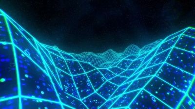景观地形立交桥二进制复古视频游戏3D矢量街机线框 