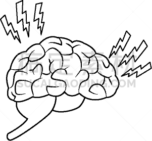 身体受伤,抽象,动画片,人脑,健康保健,人,头痛,门诊部,中风,生病