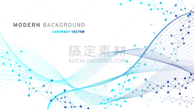 活力,抽象,波形,线条,背景聚焦,粒子