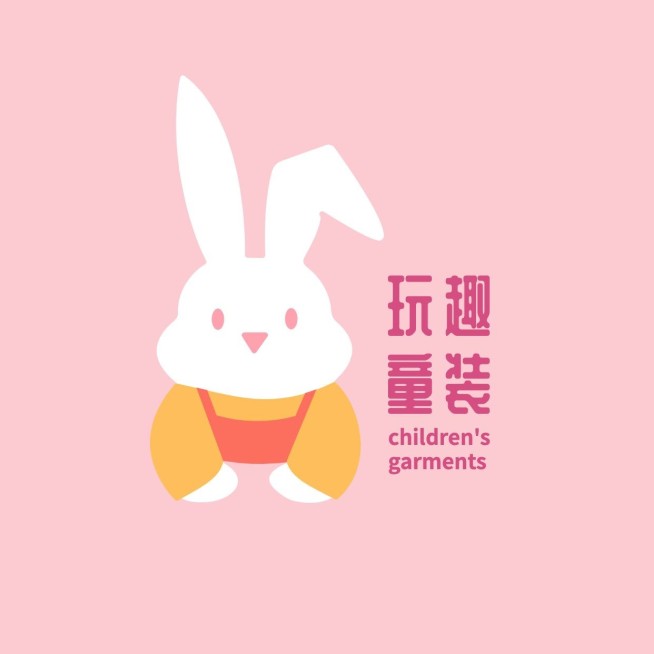 服饰箱包童装品牌可爱动物logo图标预览效果