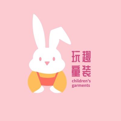 服饰箱包童装品牌可爱动物logo图标