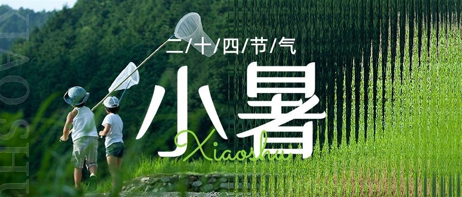 小暑旅游节气祝福清透长虹玻璃公众号首图预览效果