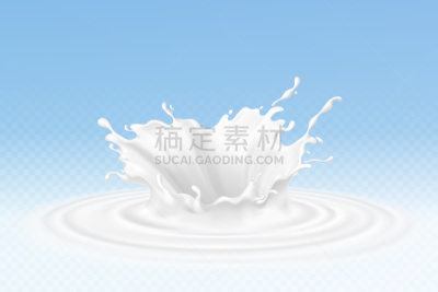 酸奶,有机食品,奶制品,奶油,牛奶,抽象,矢量,白色,溅,流动