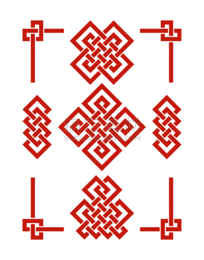 式样,佛,圆形,红色,传统,打结,布置