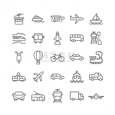 汽车,海上运输,图标集,矢量,绘画插图,背景聚焦,商务,白色,运输,收集