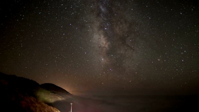 滨海公路上的星空