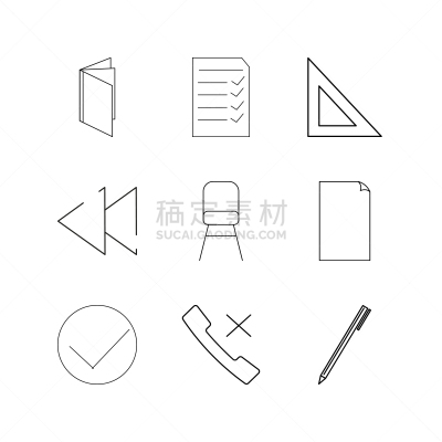 轮廓,直的,蜘蛛网,图标集,计算机图标,三角板,图像,椅子,矢量,结尾