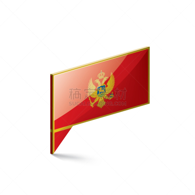 黑山,矢量,绘画插图,白色背景,欧洲,国内著名景点,符号,图像,鸟类,无人
