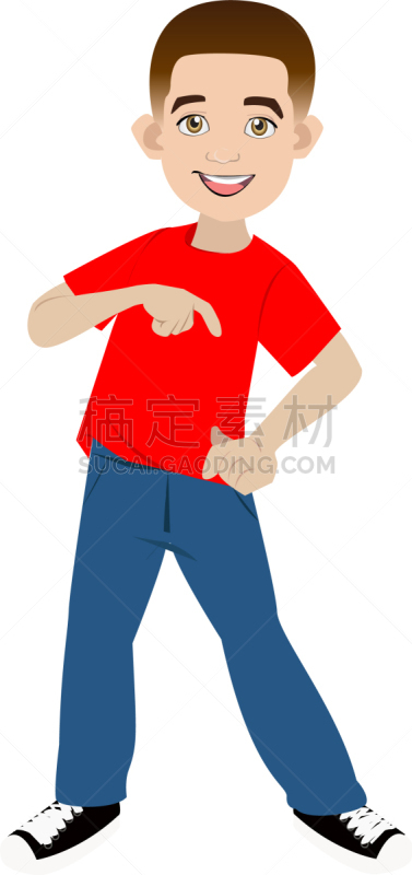 塞特神,男孩,矢量,儿童,红色,衬衫,学生,图像,站