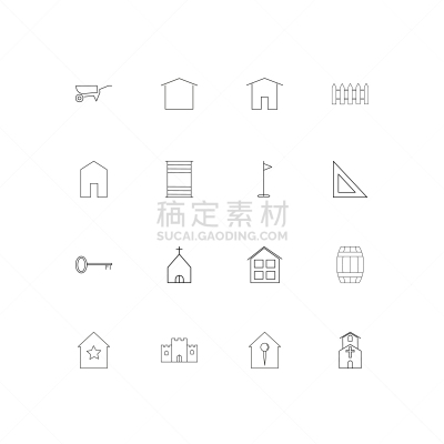 直的,建筑业,计算机图标,建筑体,三角板,独轮手推车,矢量,房屋,标志