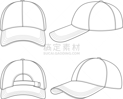 棒球帽,分离着色,紧握双手,轮廓,制服,白色背景,接缝,运动,饰头巾,图像