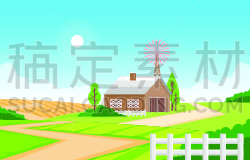 草地,自然,农业,农场,都市风光,田地,风景插画,面包,食品