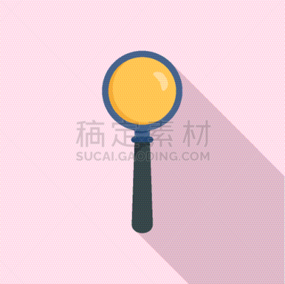 放大镜,计算机图标,扁平化设计,玻璃,圆形,白色,黑色,焦点,探索