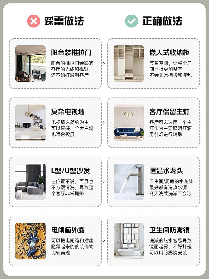 家居装修分享对比图避坑指南红黑榜小红书配图