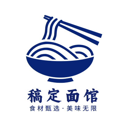 餐饮速食快餐面馆插画LOGO