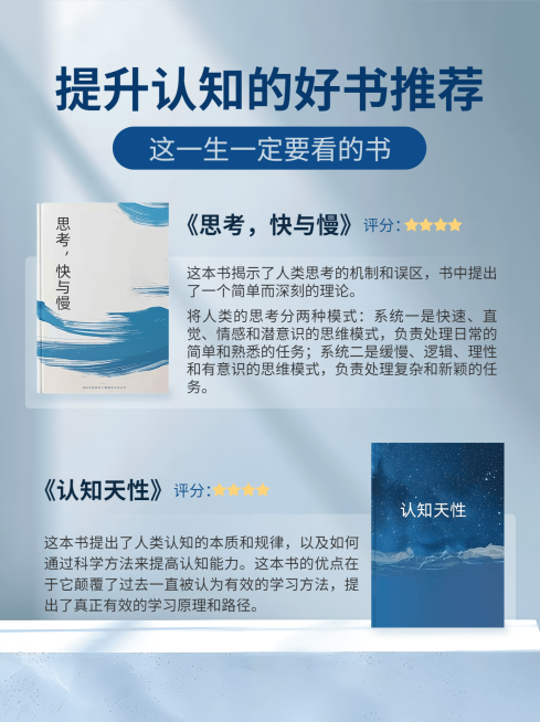 书单好物推荐小红书配图AIGC预览效果