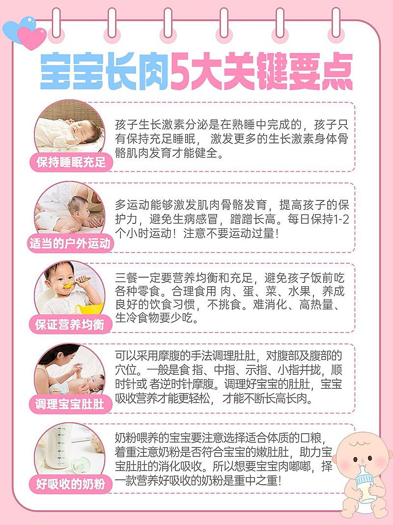 母婴亲子知识科普手帐风小红书配图